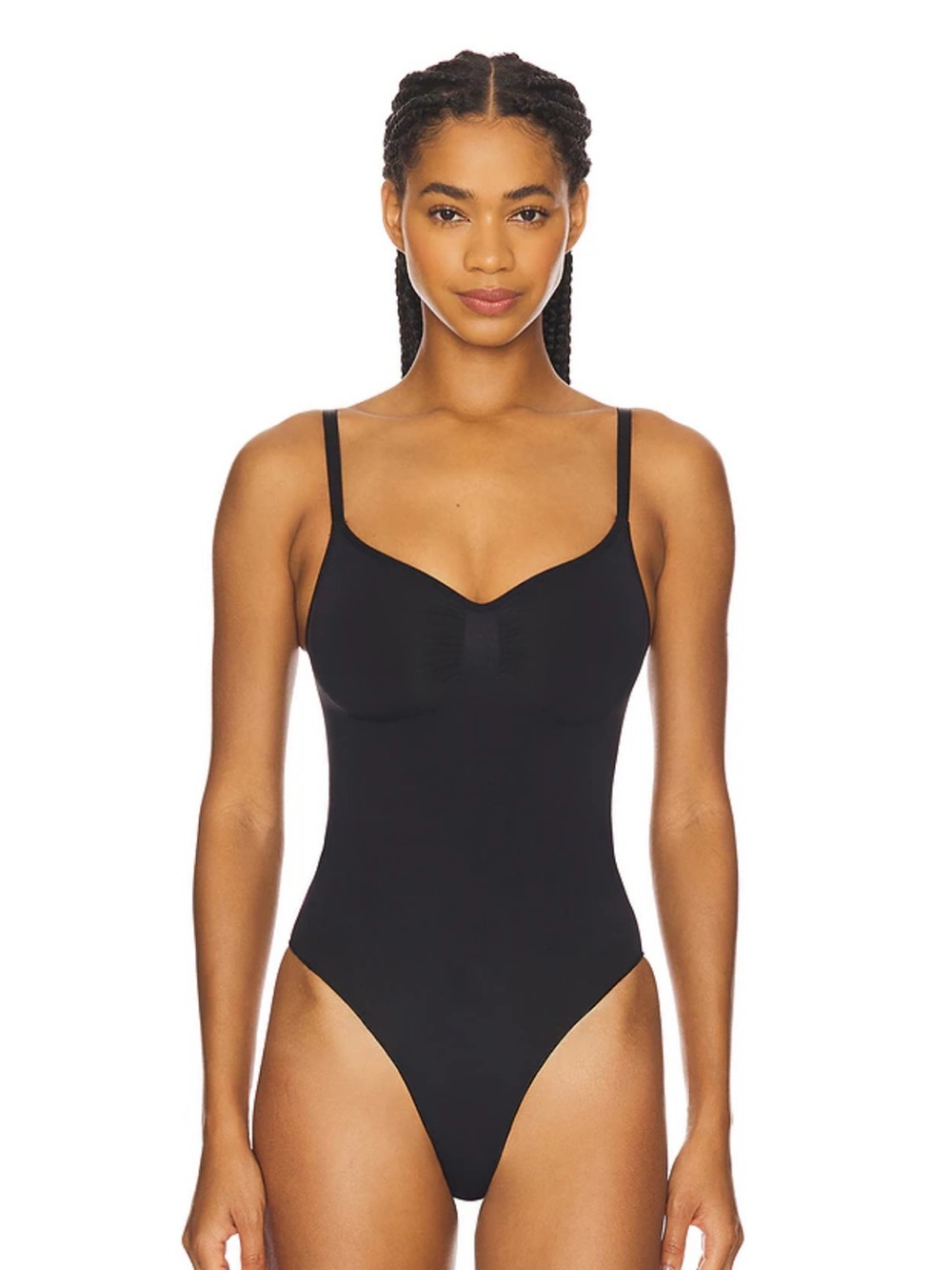 Skims Black/Onyx Seamless Shaping Bodysuit NWOT